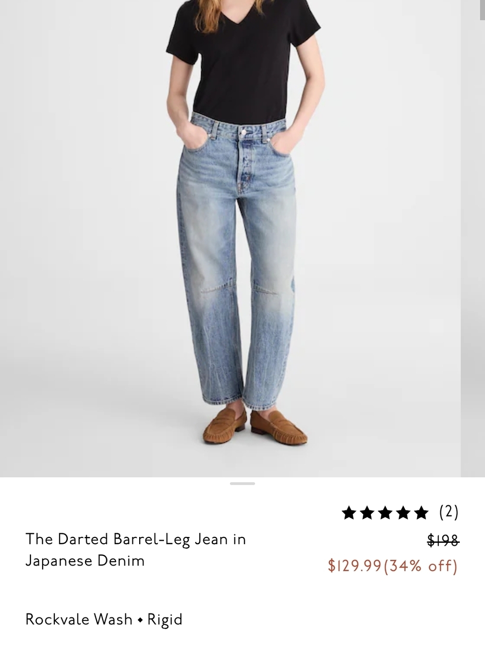 Madewell Light Blue Barrel-Leg Jeans